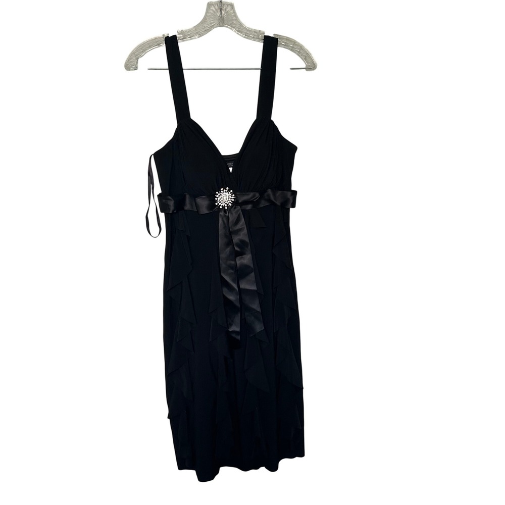 Dress barn collection black formal event dress women's size 10 prom hoo guest
